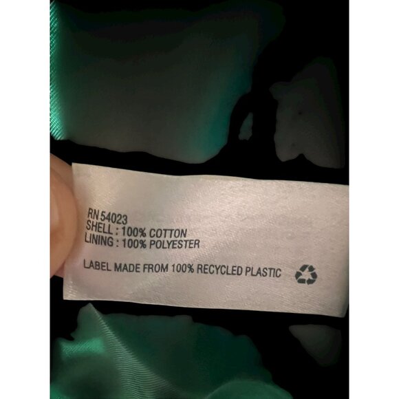 Gap Academy Blazer Womens 0 Green/White Piping Trim FALL ivy league preppy AMERI - Picture 6 of 8